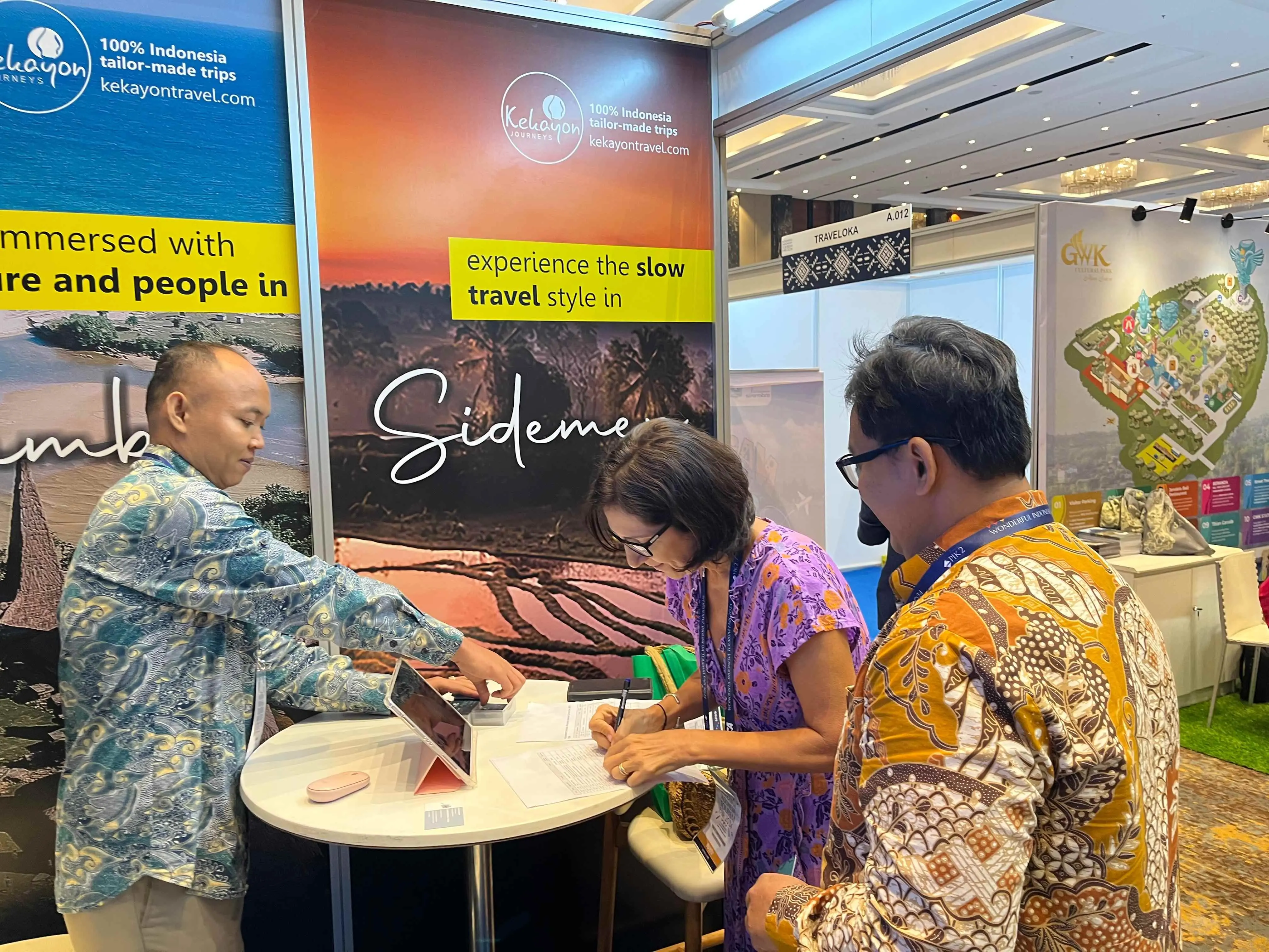 October 2016-Through the discussion forum of Adventure Travel Trade Association where the company is also being a member of, he was glanced at by sourcing manager of Evaneos, a tour platform based in Paris and being interviewed during ITB Asia in Singapore. It’s a long process to be eligible as a local agency because there must be an agent who is able to speak in Italian (as we were offered as local agency for this market) and sell the tour nicely.